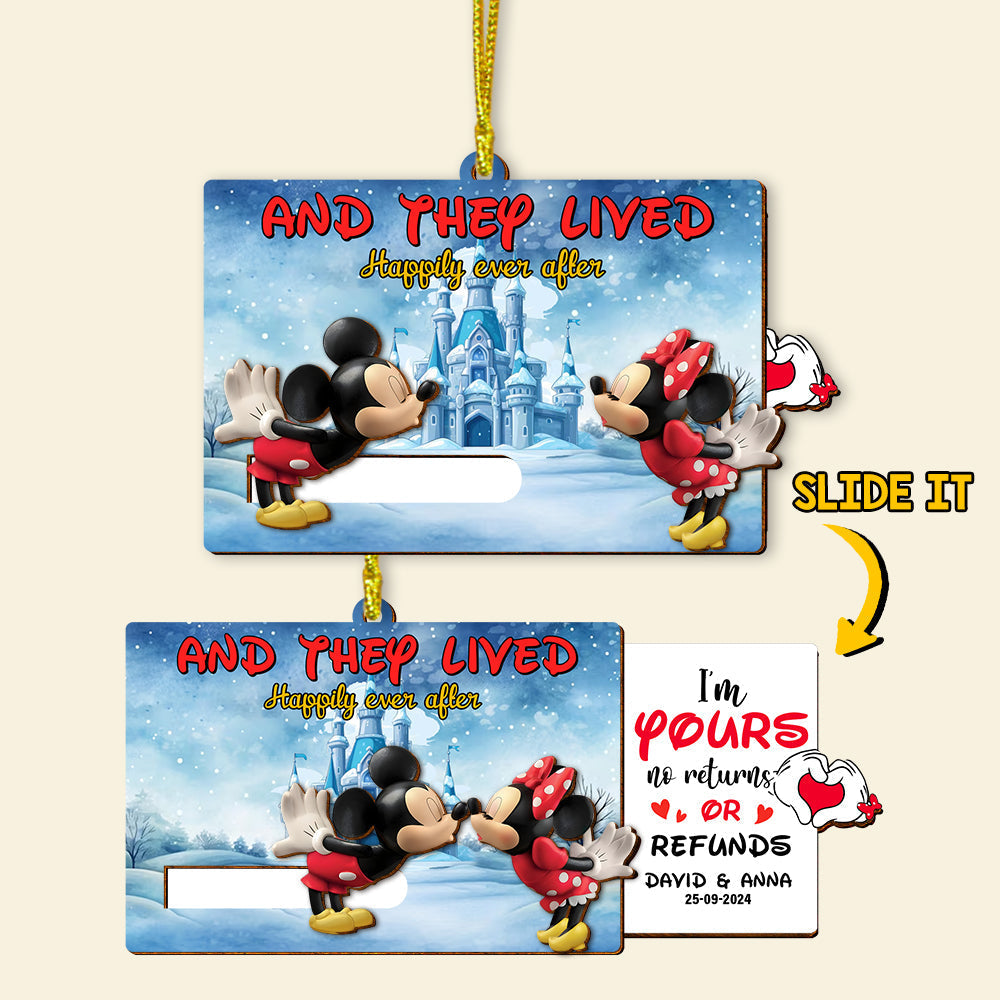 Customizable Couple's Ornament - Happily Ever After | Valentine's Day Gifts | Personalized Gifts Ornament PopCulturePrints
