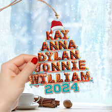 Load image into Gallery viewer, Personalized Family Christmas Basketball Ornament Ornament PopCulturePrints
