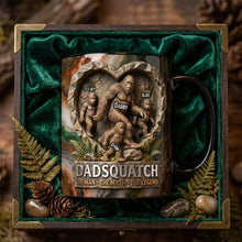 Load image into Gallery viewer, “Dadsquatch: The Man - The Myth - The Legend” - Legendary Sasquatch Dad Magic Mug, Personalized Gifts For Dads Coffee Mug PopCulturePrints
