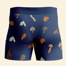 Load image into Gallery viewer, Personalized Men's Boxers - Cheeky Cock and Dick Pattern Boxer Briefs PopCulturePrints
