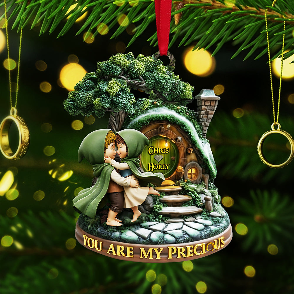 You Are My Precious - Personalized Couple Christmas Ornament Ornament PopCulturePrints