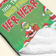 Load image into Gallery viewer, Personalized Christmas Blanket for Mama - Little Heart Thieves Blanket PopCulturePrints
