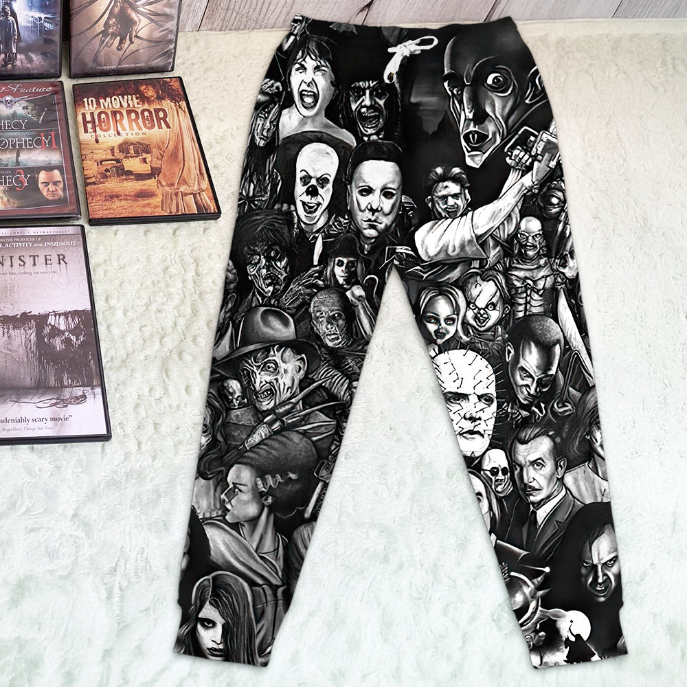 Horror Fans Jogger Sweatpants - Unique Prints for Movie Buffs Shorts and Pants PopCulturePrints