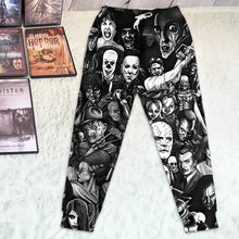 Load image into Gallery viewer, Horror Fans Jogger Sweatpants - Unique Prints for Movie Buffs Shorts and Pants PopCulturePrints
