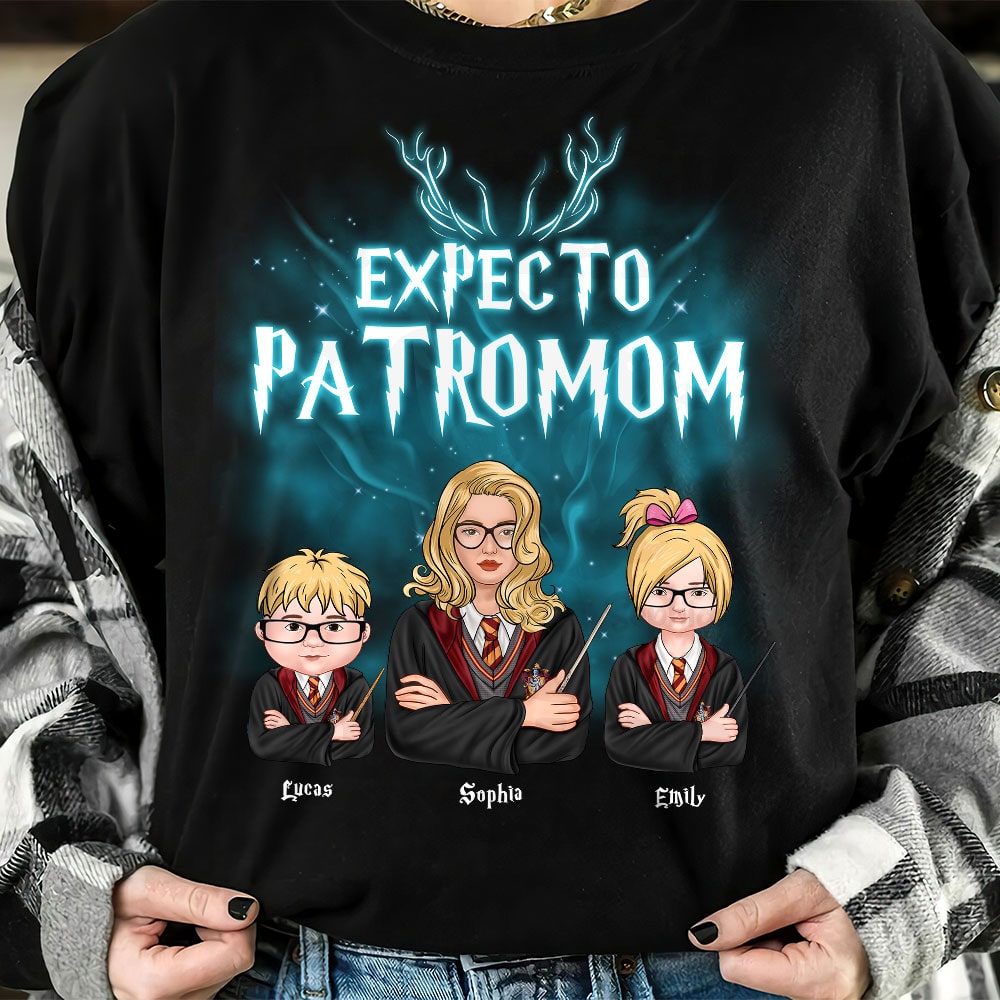 Expecto Patromom Personalized Harry Potter Family T-Shirt