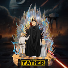 Load image into Gallery viewer, &quot;I&#39;m Their Father&quot; - A Personalized Galaxy Dad Plaque - Unique Gifts for Dads &amp; Grandpas Shaped Plaques PopCulturePrints
