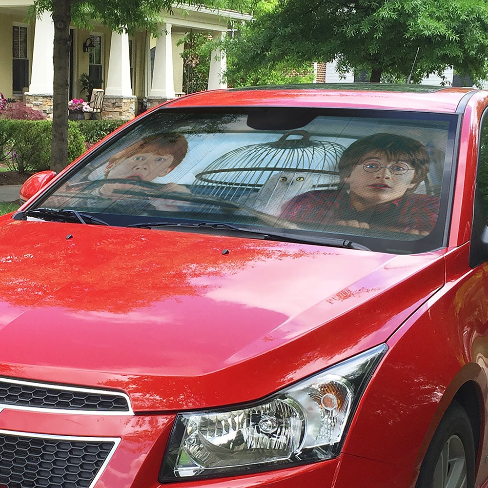 Magical Journey Car Sunshade - Harry and Ron Design