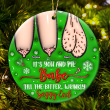 Load image into Gallery viewer, Personalized Couple Ornament - Quirky &amp; Fun Valentine&#39;s Day Gifts Ornament PopCulturePrints
