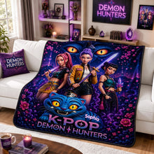 Load image into Gallery viewer, "Unlock Their Imagination with Custom Artistry - Crystal-style Stage Blanket, Perfect Personalized Gift for K-Pop Lovers and Fans" Blanket PopCulturePrints

