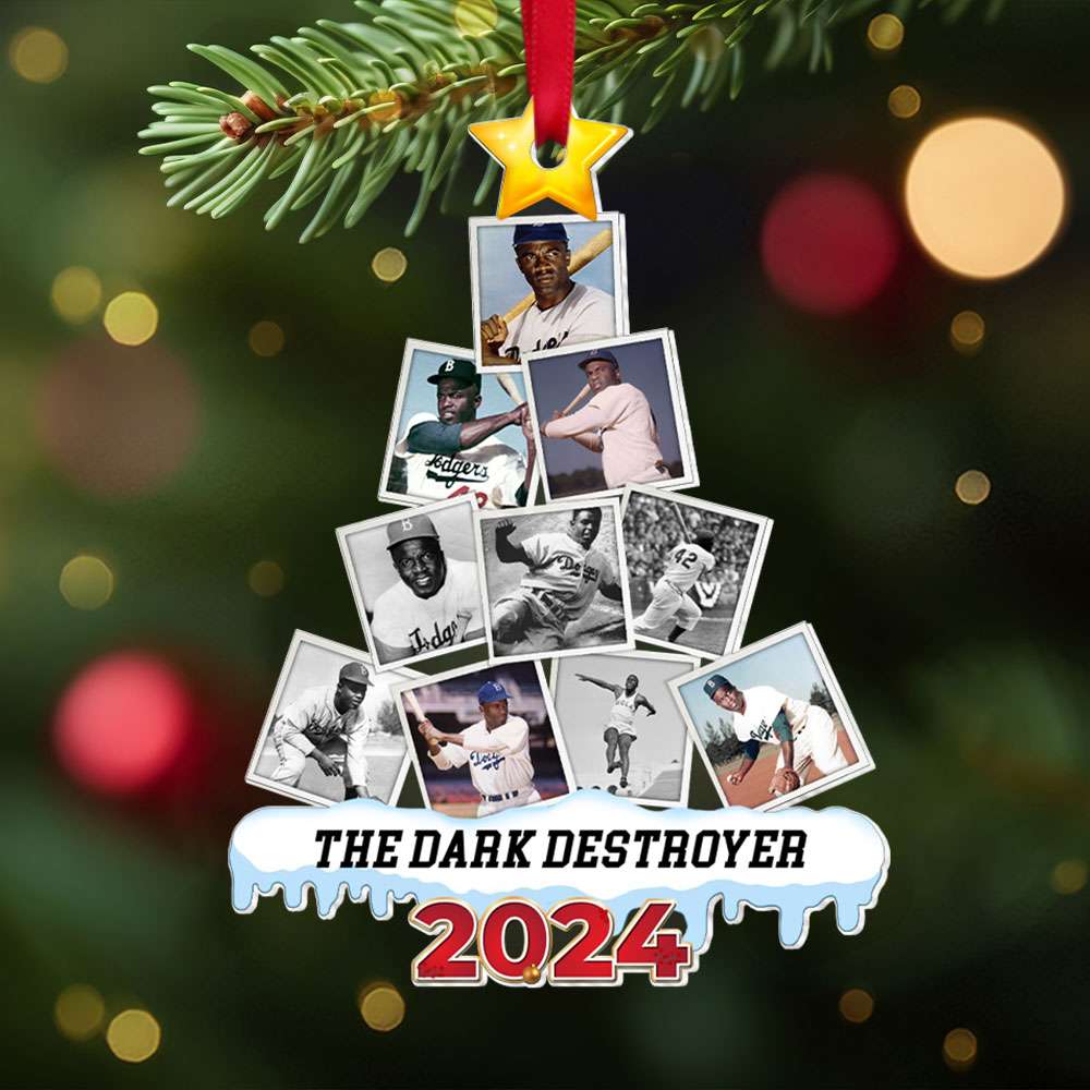 Personalized Baseball Lover Photo Ornament - 2024 Edition Ornament PopCulturePrints