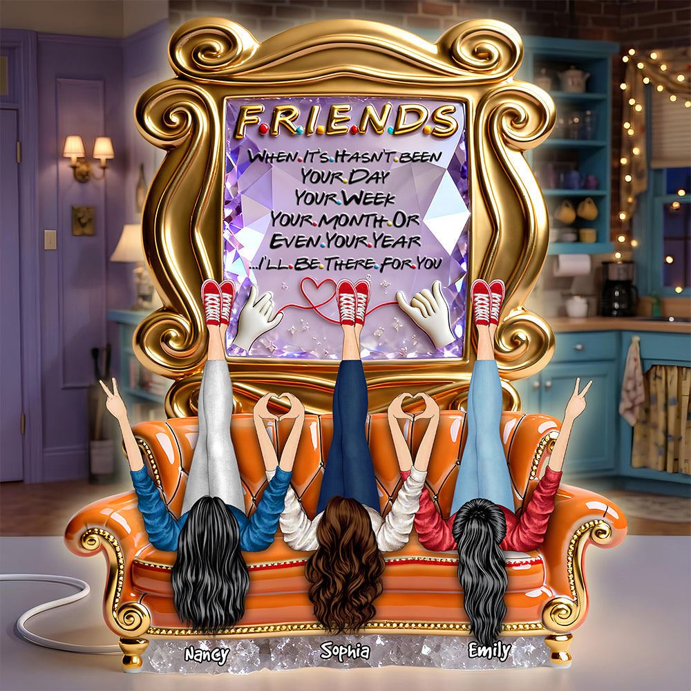 "I'll Be There For You" - Friends Sticked Together Light Box - Personalized Gifts for Besties Light Box PopCulturePrints
