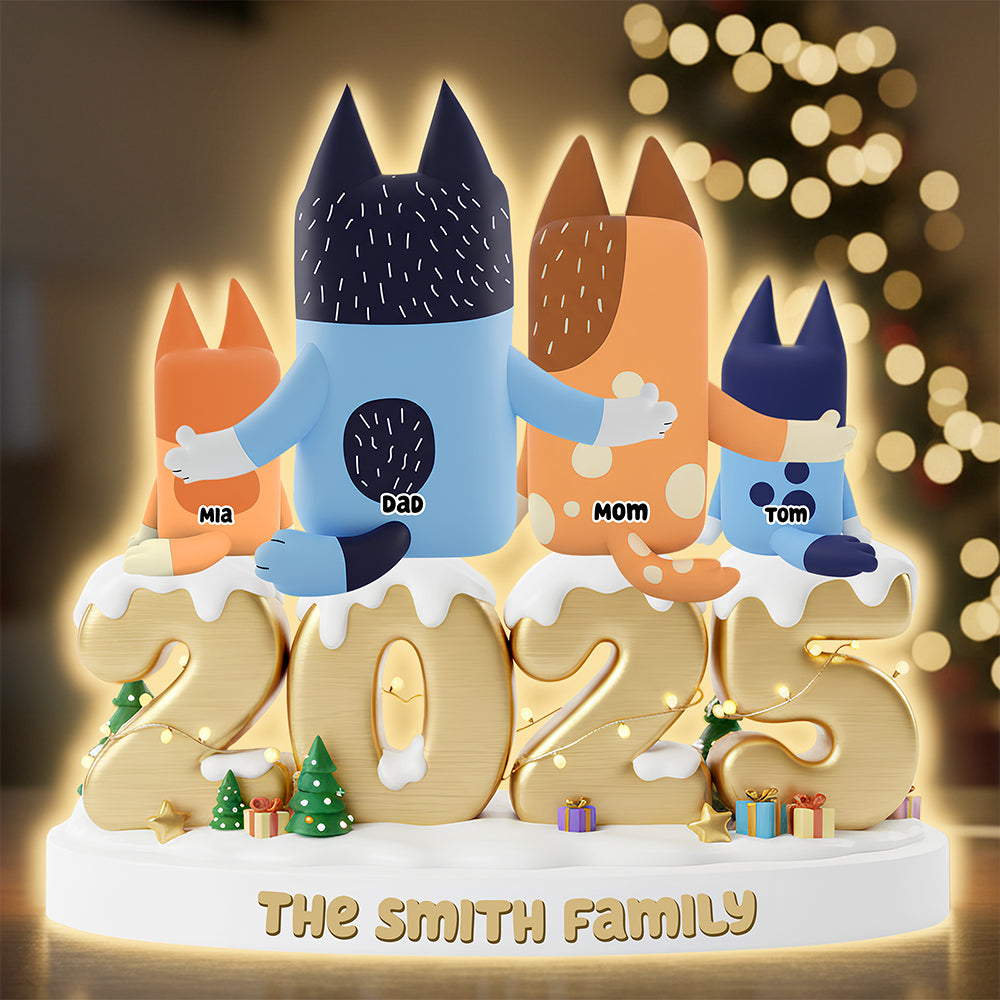 Family Love Light Box - Personalized Family Gift Light Box PopCulturePrints