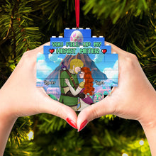 Load image into Gallery viewer, Custom &#39;You Fill Up My Heart Meter&#39; Ornament for Couples - Perfect Valentine&#39;s Day Gifts Ornament PopCulturePrints
