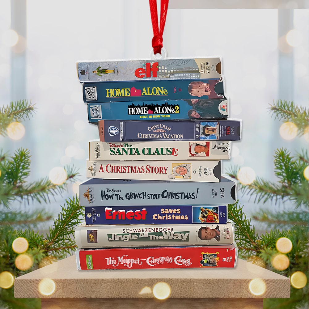 Christmas Movie Fanatics Acrylic Ornament Ornament PopCulturePrints