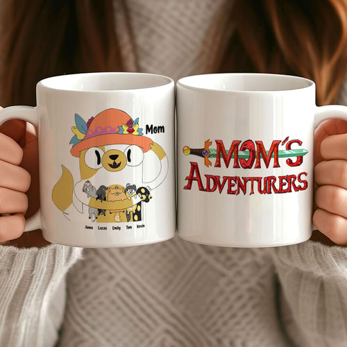 Personalized Mom's Adventure Mug - Cute Custom Coffee Cup Coffee Mug PopCulturePrints