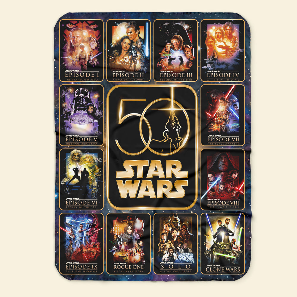 Celebrate the Force: Legendary Blanket - Personalized Anniversary Gifts for Star Wars Fans Blanket PopCulturePrints