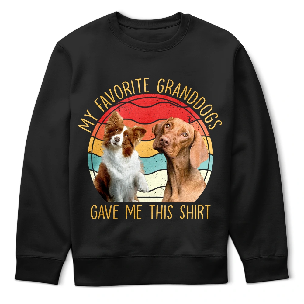 My Favorite Granddog Gave Me This Shirt - Custom Personalized T-Shirt for Dog Lovers T-shirt PopCulturePrints