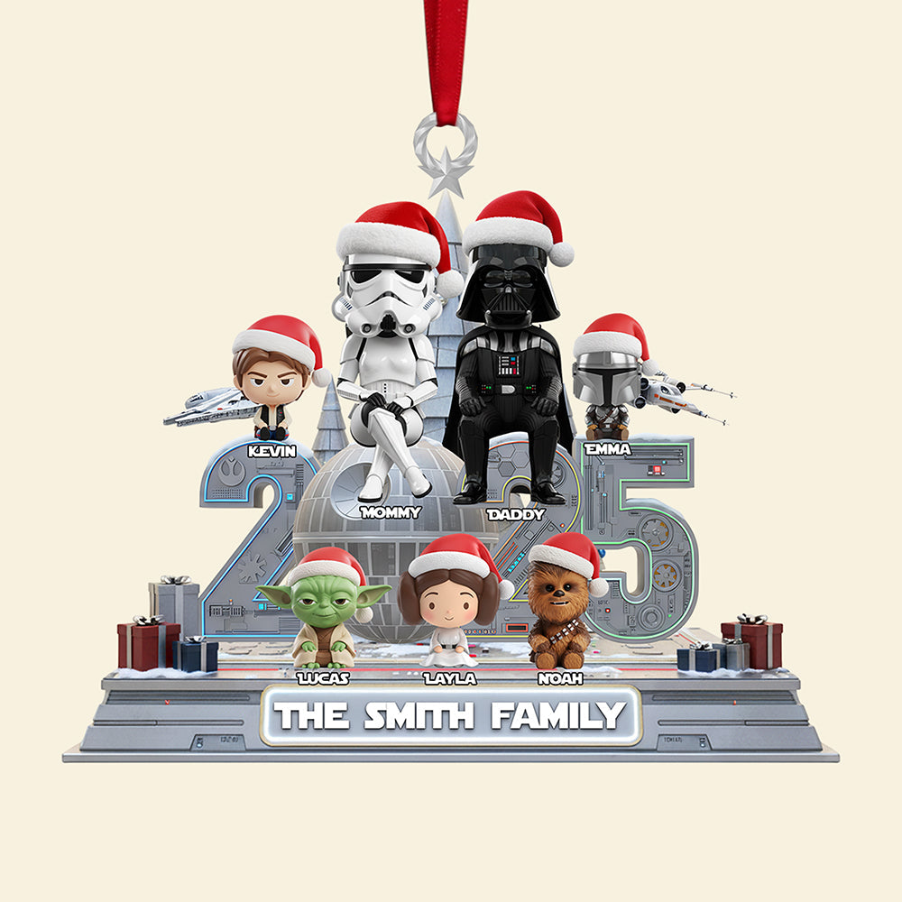 "Celebrate Togetherness with a Touch of Fun!" - Family Acrylic Christmas Ornament, Personalized Gift for All Family Members Ornament PopCulturePrints