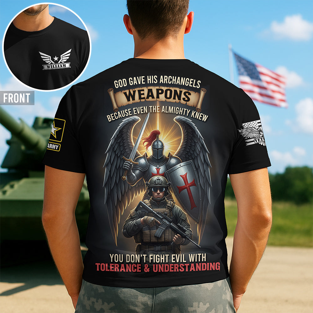 Faithful Warrior 3D Shirt - Personalized Gifts for Veterans AOP Products PopCulturePrints