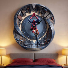 Load image into Gallery viewer, Every Moment With You - Personalized Couples Acrylic Hanging Wall Clock Hanging Wall Clock PopCulturePrints
