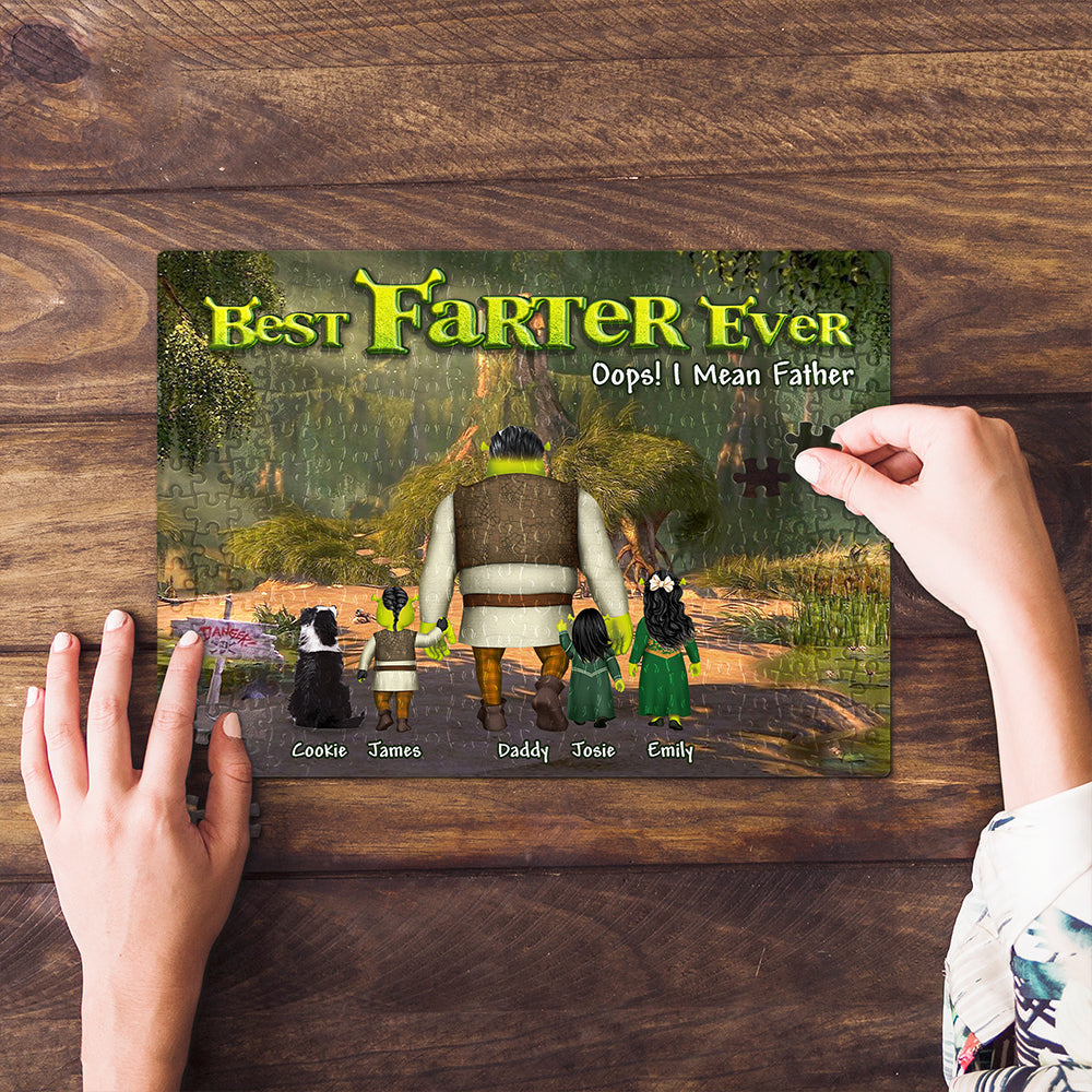Best Farter Ever – Personalized Jigsaw Puzzle for Dad Jigsaw Puzzles PopCulturePrints