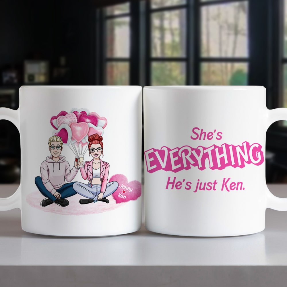 Personalized Romantic Couple Mug - Ideal Valentine's Day Gifts for Couples Coffee Mug PopCulturePrints
