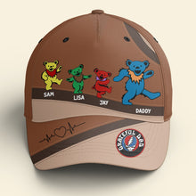 Load image into Gallery viewer, Personalized Dancing Bears Cap for Dad
