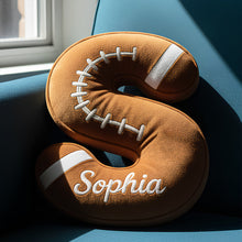Load image into Gallery viewer, Unique Personalized Alphabet Pillow - Perfect Custom Gift for Kids, Friends, and Sports Lovers Pillow PopCulturePrints
