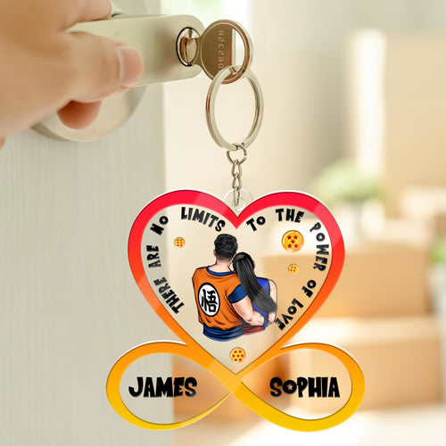 Custom Anime-Inspired Couple Keychain - Personalized Valentine's Day Gifts Keychains PopCulturePrints
