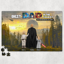 Load image into Gallery viewer, Best Dad In The Galaxy Personalized Jigsaw Puzzle - A Unique Gift for Dads Jigsaw Puzzles PopCulturePrints
