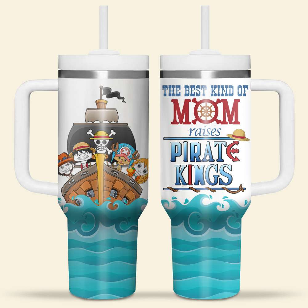 Pirate King Mom Personalized Tumbler - Unique Gift Tumbler Cup PopCulturePrints