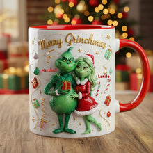 Load image into Gallery viewer, &quot;Merry Grinchmas&quot; - Personalized Coffee Mug for Couples Coffee Mug PopCulturePrints
