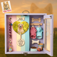 Load image into Gallery viewer, A Piece Of My Heart Is At The Rainbow Bridge - Heaven Dog Acrylic Plaque - Custom Photo Gifts for Dog Lovers Shaped Plaques PopCulturePrints
