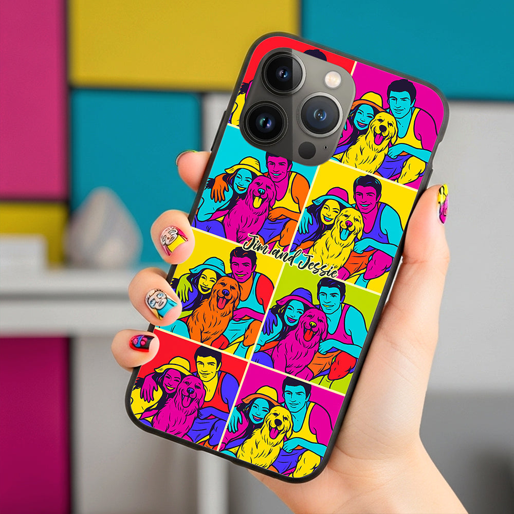 Love in Every Color - Personalized Couple Art Phone Case Phone Case PopCulturePrints