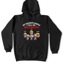 Load image into Gallery viewer, My Favorite People Call Me Pop Pop 3D Effect - Personalized T-Shirt T-shirt PopCulturePrints
