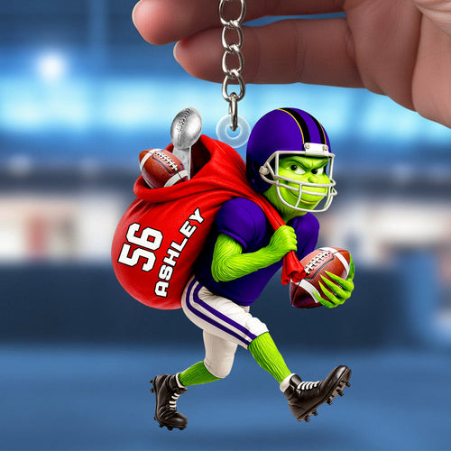 “Steal the Game with Style!” - Football Thief Keychain - Personalized Gift for Football Lovers Keychains PopCulturePrints
