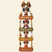 Load image into Gallery viewer, "Celebrate Family This Halloween!" - Personalized Happy Pumpkin Family Acrylic Sign - Custom Gift for Parents, Kids, and Halloween Lovers Acrylic Sign PopCulturePrints
