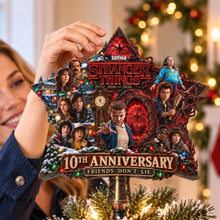 Load image into Gallery viewer, "Celebrate Your Love for the Upside Down with Our Dark Parallel World Tree Topper!" - Personalized Christmas Gift for Fans of Stranger Things
