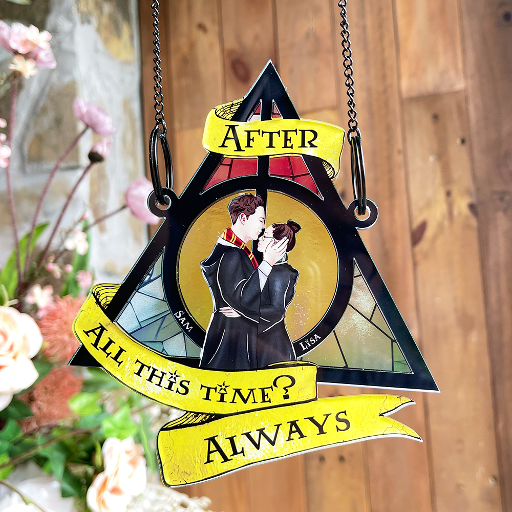 Personalized Harry Potter Inspired Always Stained Glass