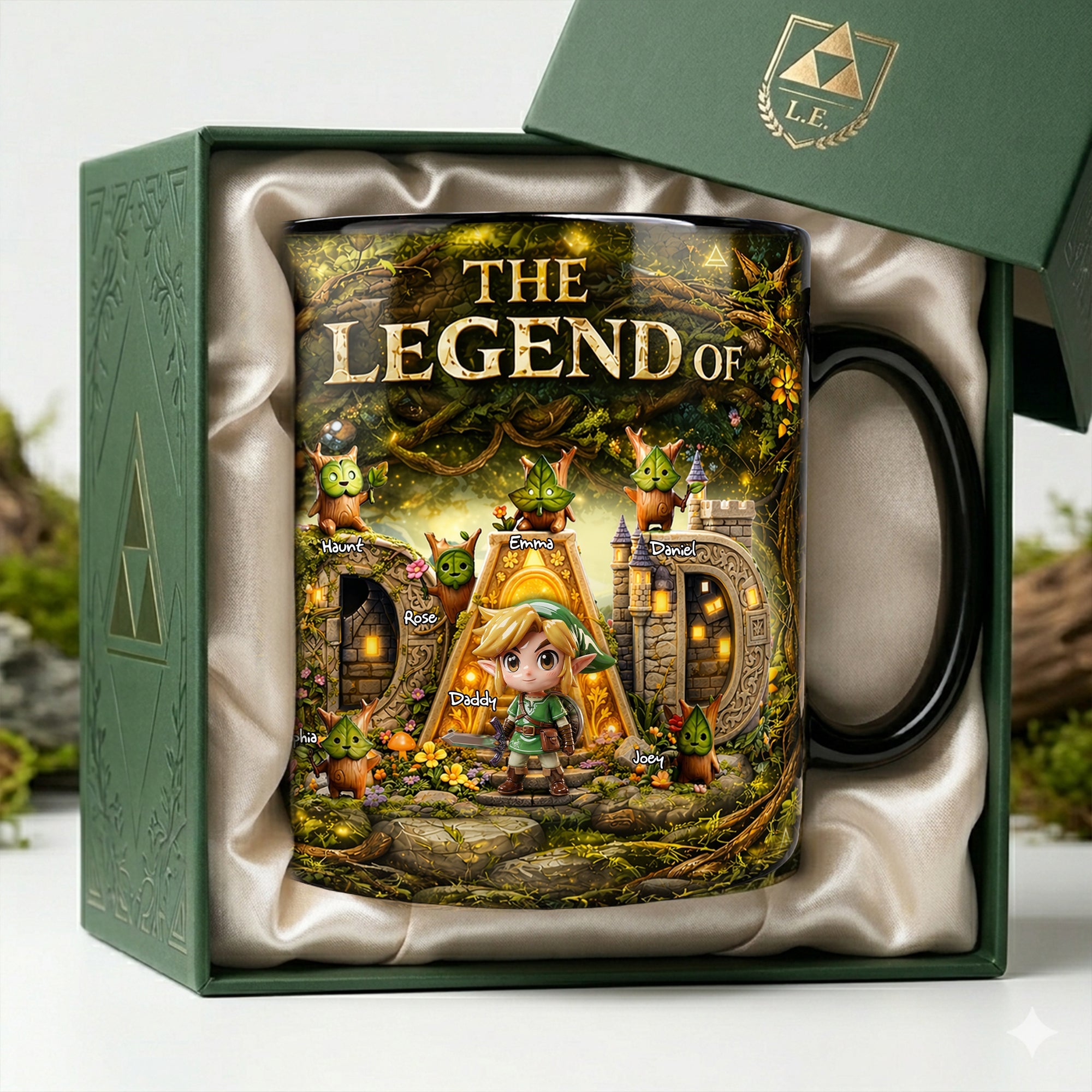 “Embrace the Adventure” - Fantasy Adventure Magic Coffee Mug - Personalized Gifts for Dads, Grandpas, and More Coffee Mug PopCulturePrints