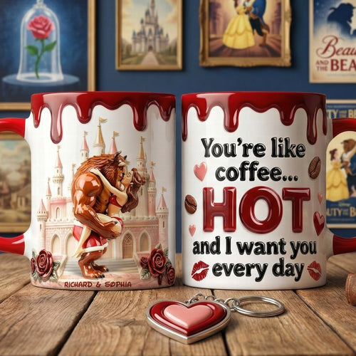 You're Like Coffee... HOT - Naughty Couple Accent Mug | Personalized Gifts for Couples Coffee Mug PopCulturePrints