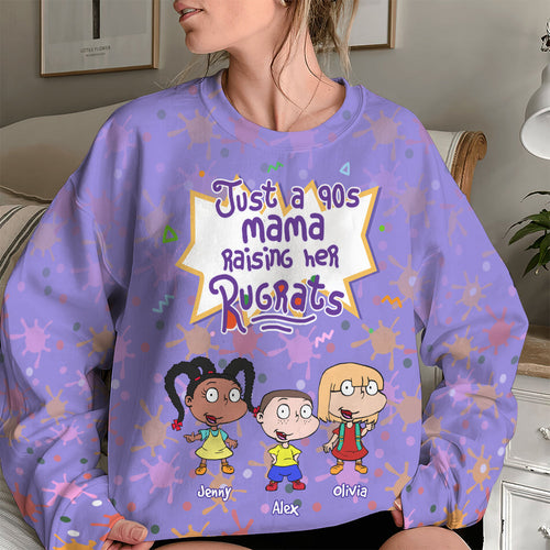 90s Mama Personalized Rugrats 3D Shirt - Fun Gift for Mothers AOP Products PopCulturePrints