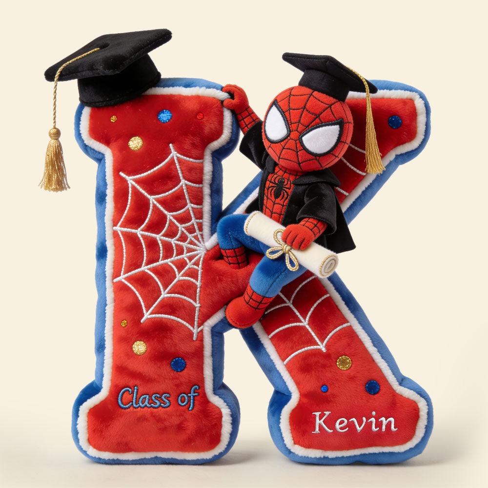 Celebrate Graduation with a Personal Touch - Spiderman Graduation Kid Pillow Pillow PopCulturePrints