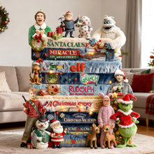 Load image into Gallery viewer, &quot;Celebrate the Joy of Christmas!&quot; - Classic Christmas Collection Stack Pillow - Personalized Gift for Family and Friends Pillow PopCulturePrints
