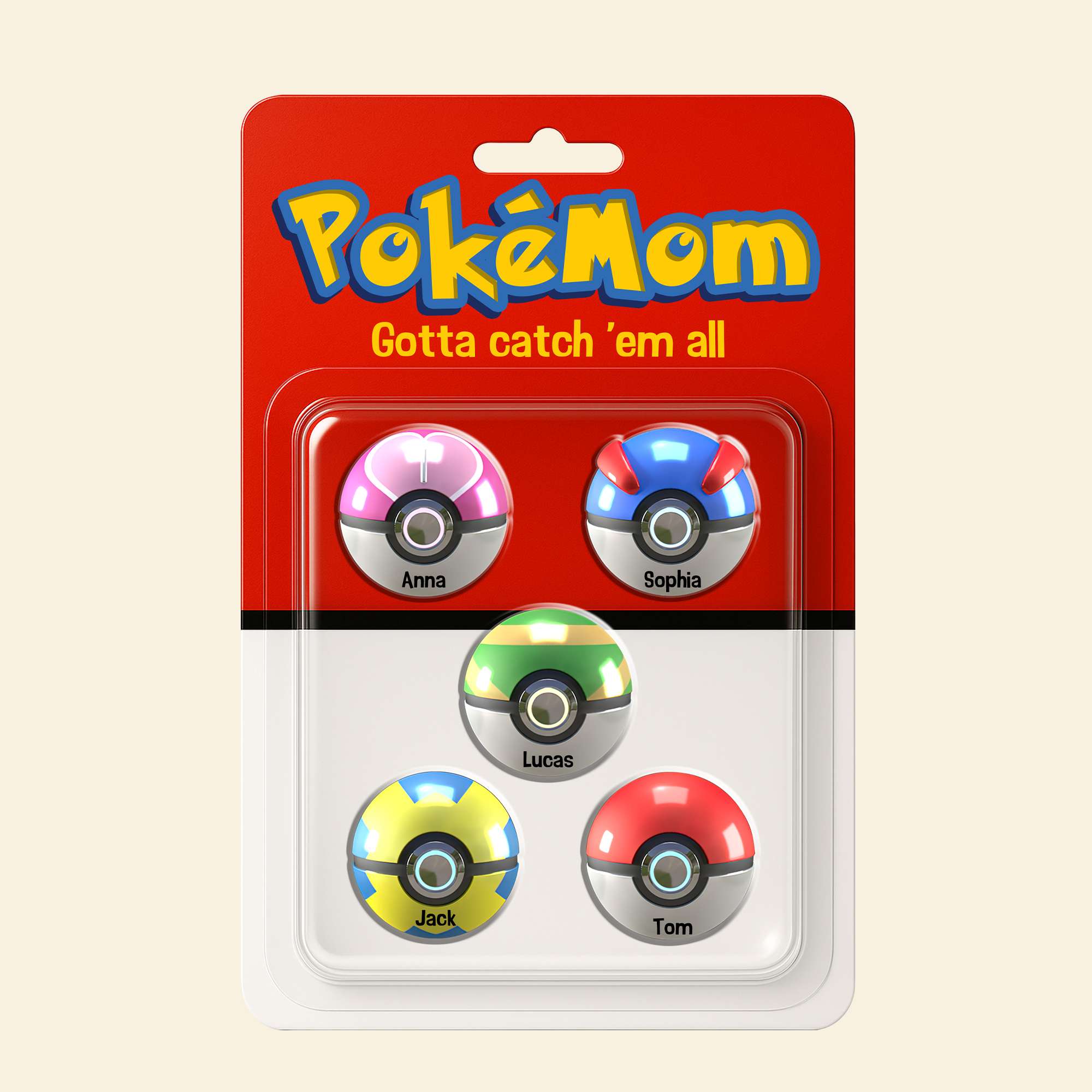 "Catch the Joy!" Personalized Pokémon-Inspired Gift for Mom - Acrylic Plaque for Mother's Day Shaped Plaques PopCulturePrints