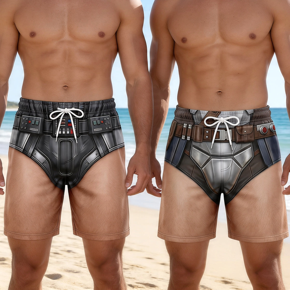 Unleash Your Inner Warrior - Personalized Men's Beach Shorts