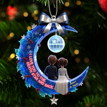 Load image into Gallery viewer, I Love You to the Death Star and Back - Personalized Couple Christmas Ornament Ornament PopCulturePrints
