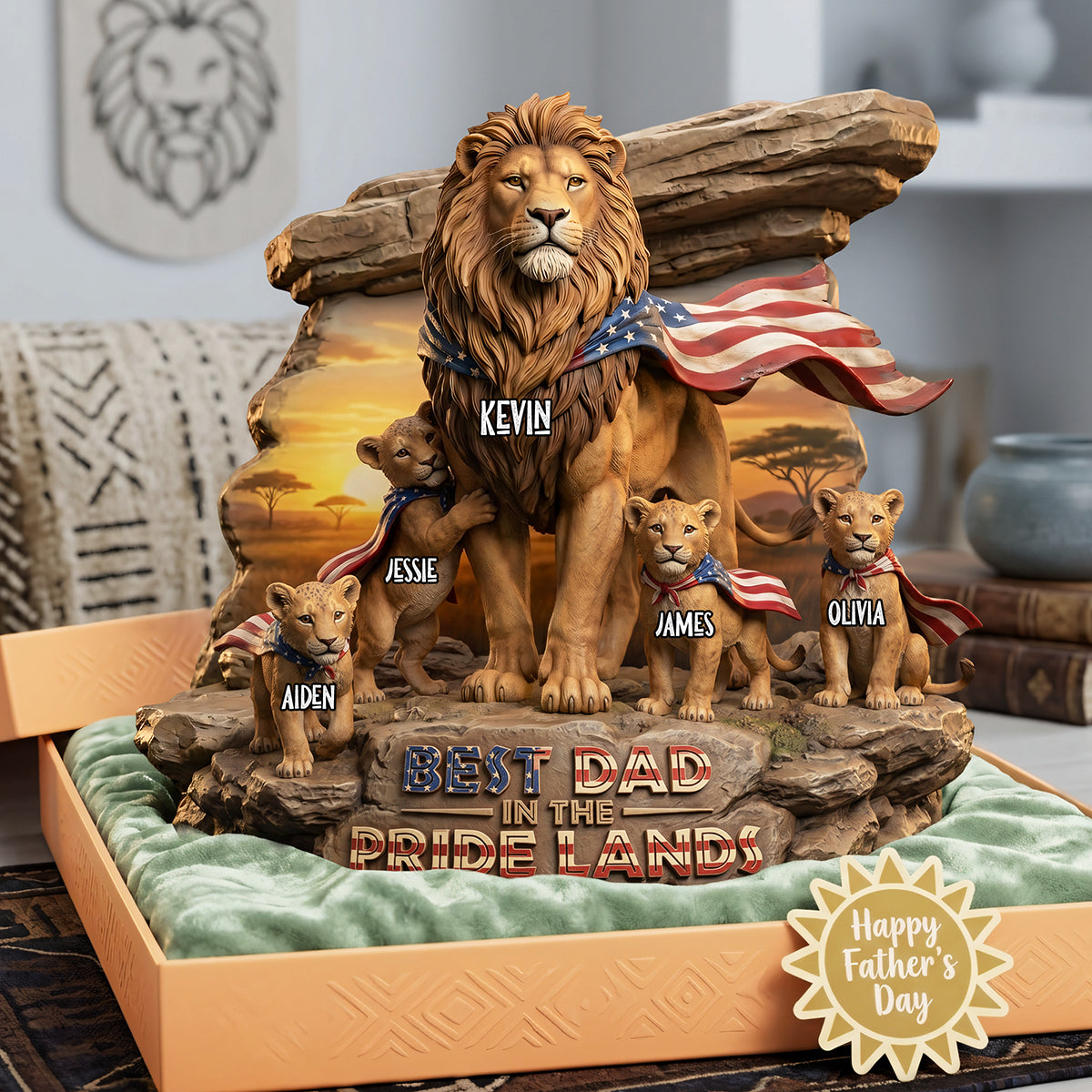 "Dad Just Like A Normal Dad Except Much Cooler" - Personalized Blanket Gift for Dad, Grandpa, Hunters Shaped Plaques PopCulturePrints