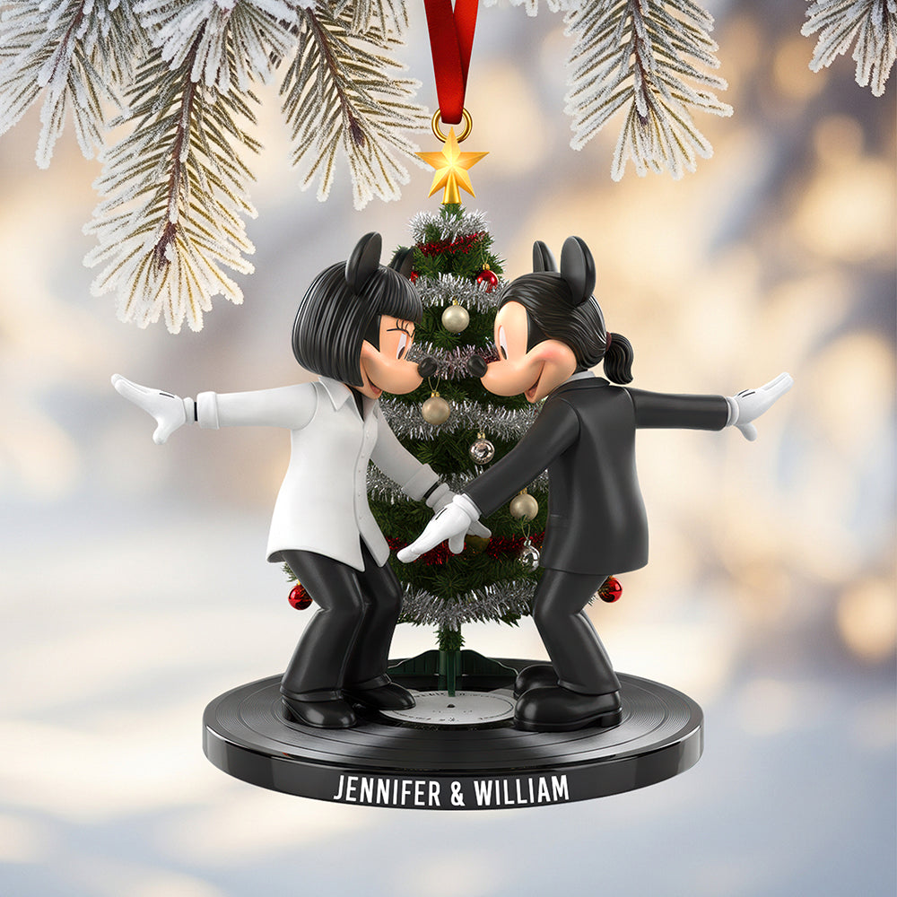 Dance Through Life Together - Personalized Dancing Couple Ornament Ornament PopCulturePrints