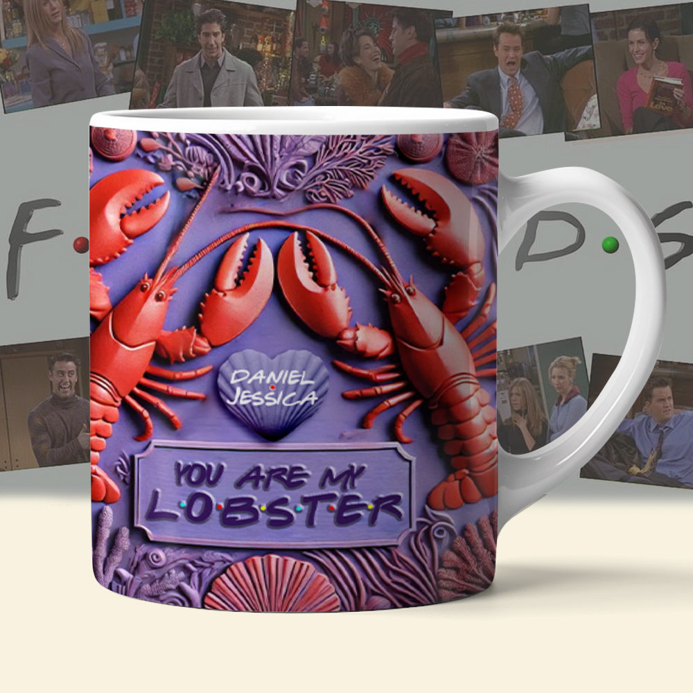 Customized Lobster Couple Mug - You Are My Lobster